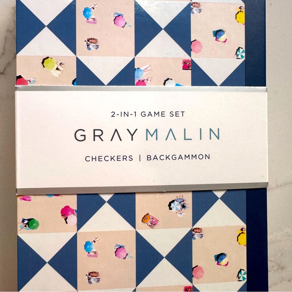 Grey Malin 2 in 1 travel game set